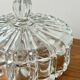 Vintage Glass Trinket Bowl with Lid