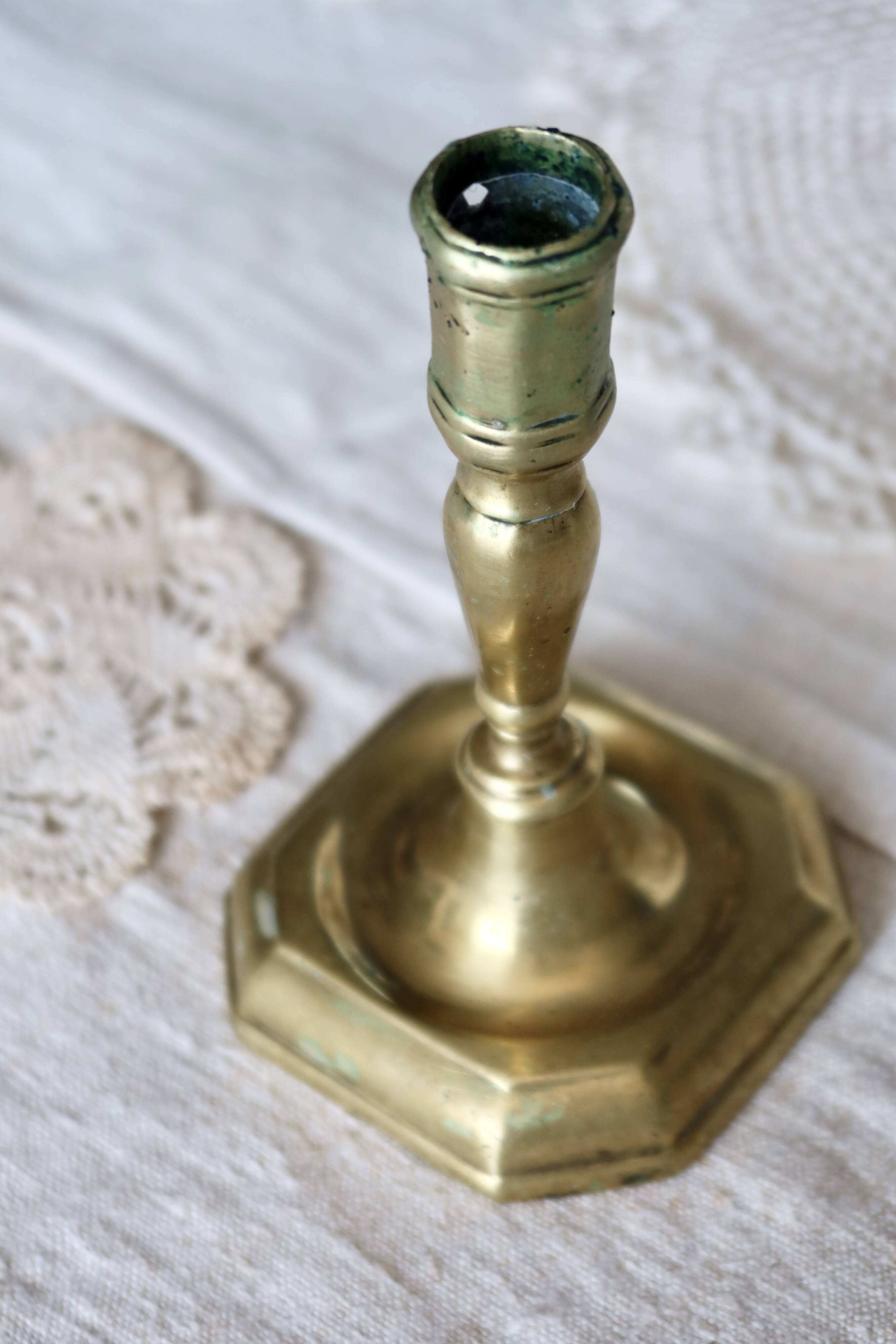 Vintage brass candle holder