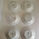 Set of 6 Deep Plates Saint Amand Terre De Fer Anemone Model Den