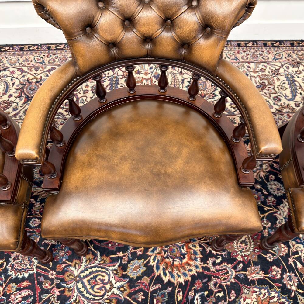 Set of Classic English Springvale Chesterfield Chairs