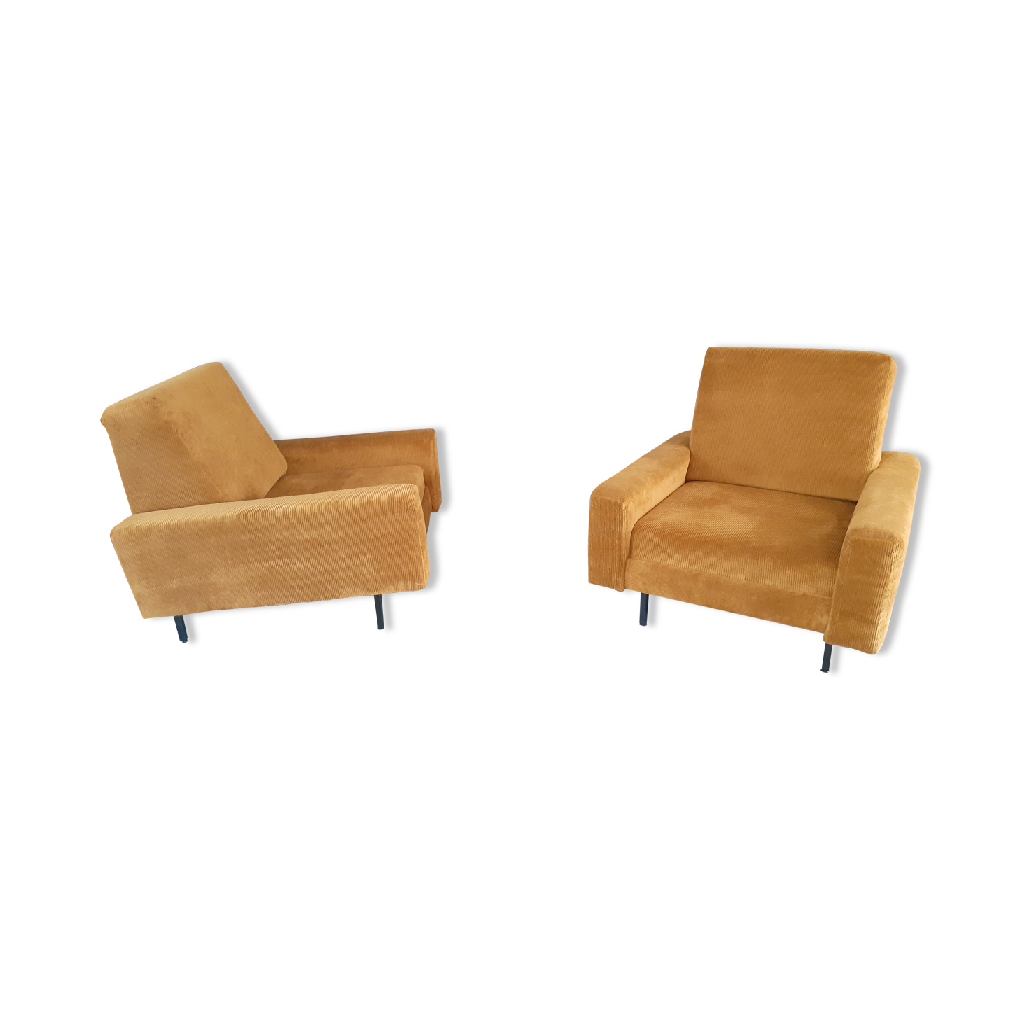 Paire de fauteuils année 50