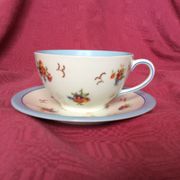 Tasse et sous-tasse pour petit déjeuner années 1960