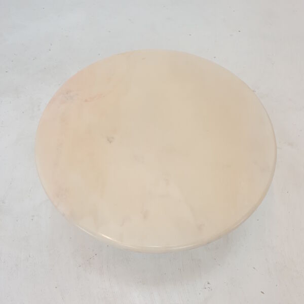 Ensemble de 3 tables d’appoint en marbre italien, années 1970