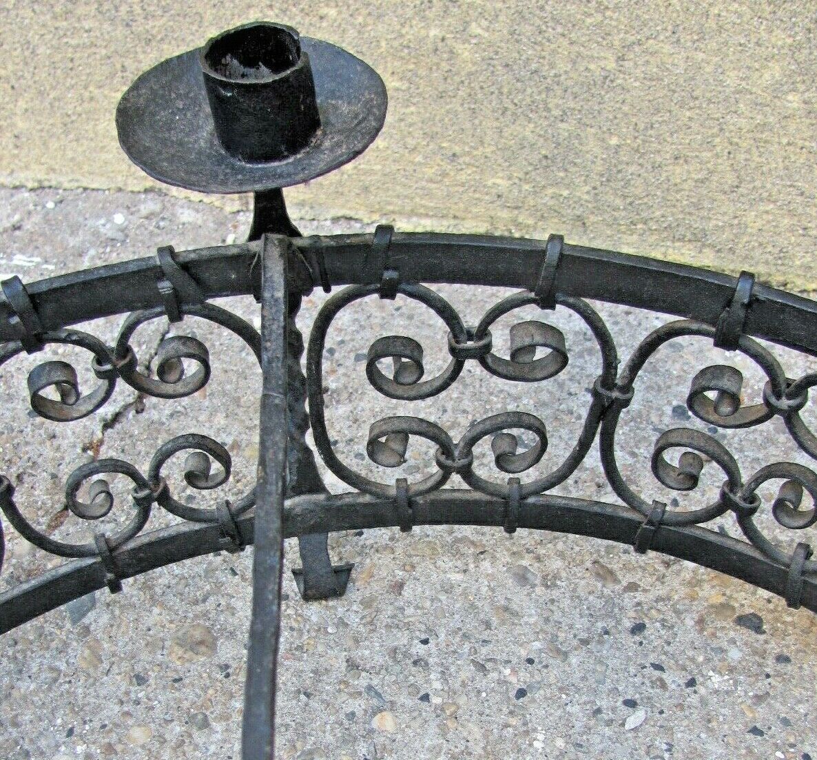 Chateau chandelier in wrought iron