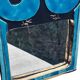 Mithé espelt miroir «cage» bleu nuancé réalisé en 1970.