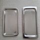 Set of minimalist stainless steel trays - Vintage 70s