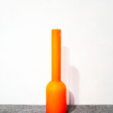 Orange glass vase by Holmegaard, 60s