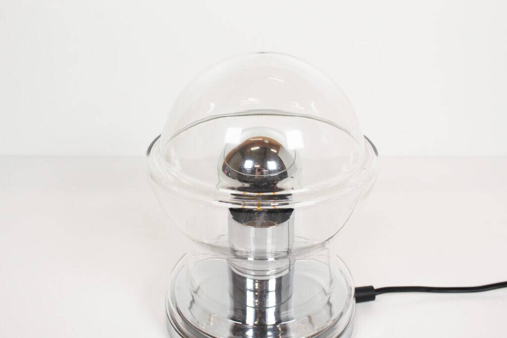 Vintage 1970s glass 'mushroom' table lamp by Cosack