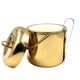 Hollywood regency gold Ice Bucket, Lira Italy ca. 1980s