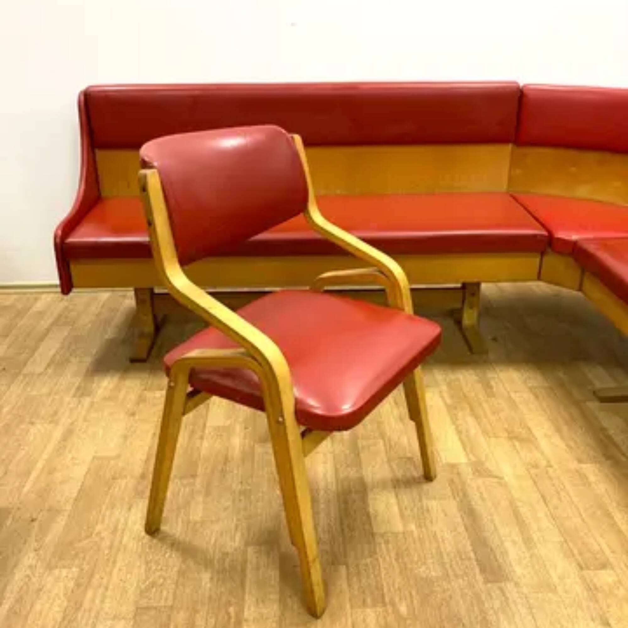 Banc et 2 chaises Ludvík Volák rétro vintage du milieu du siècle, 1970