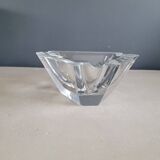 Grand cendrier triangulaire en cristal