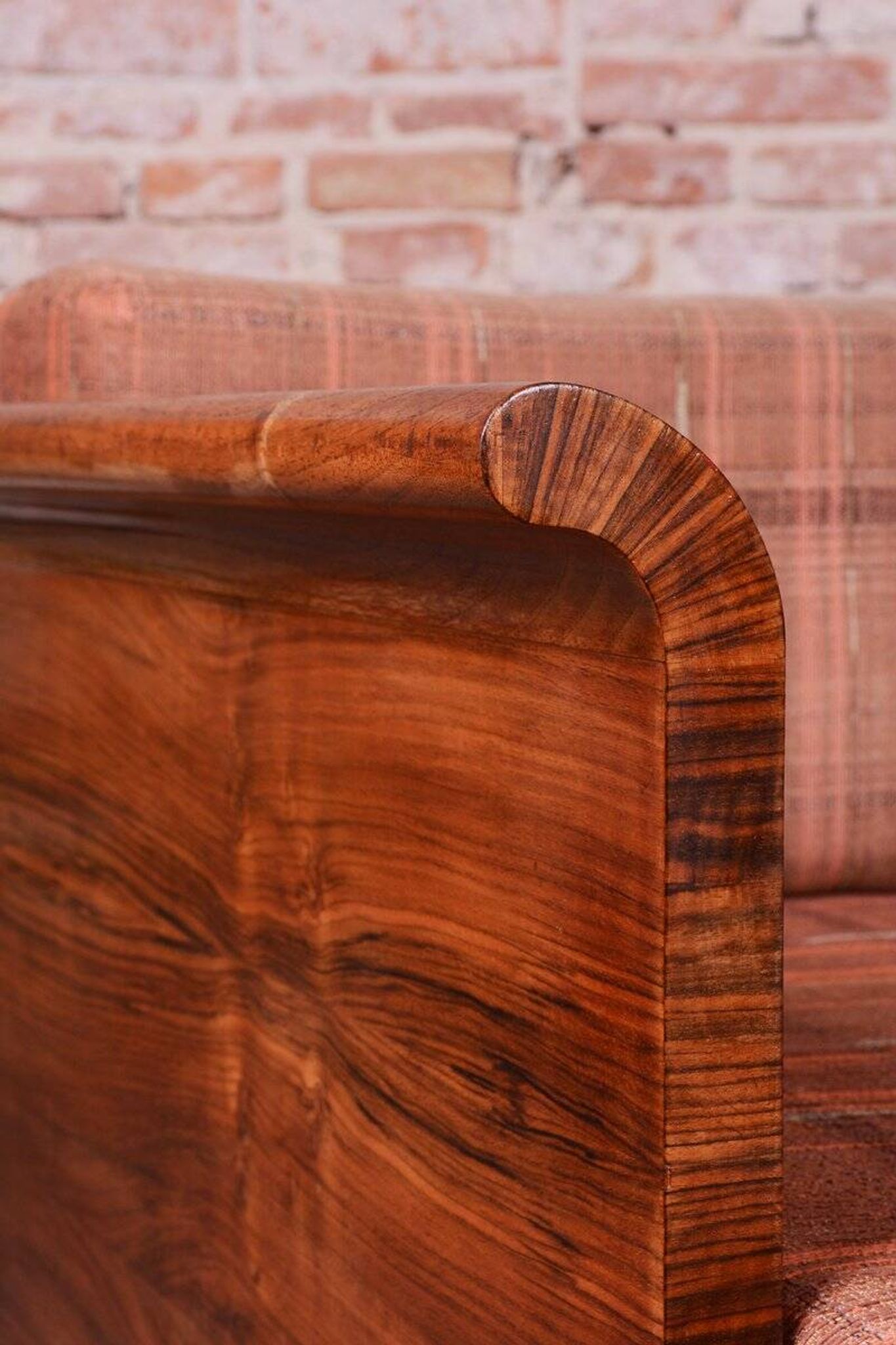 Art Deco Walnut Sofa by J. Halabala for Up Zavody, Czech, 1930s