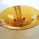 Large serving dish or amber-coloured compotier