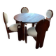 Chaises et table de salle à manger vintage par Szedleczky, années 1960, lot de 5