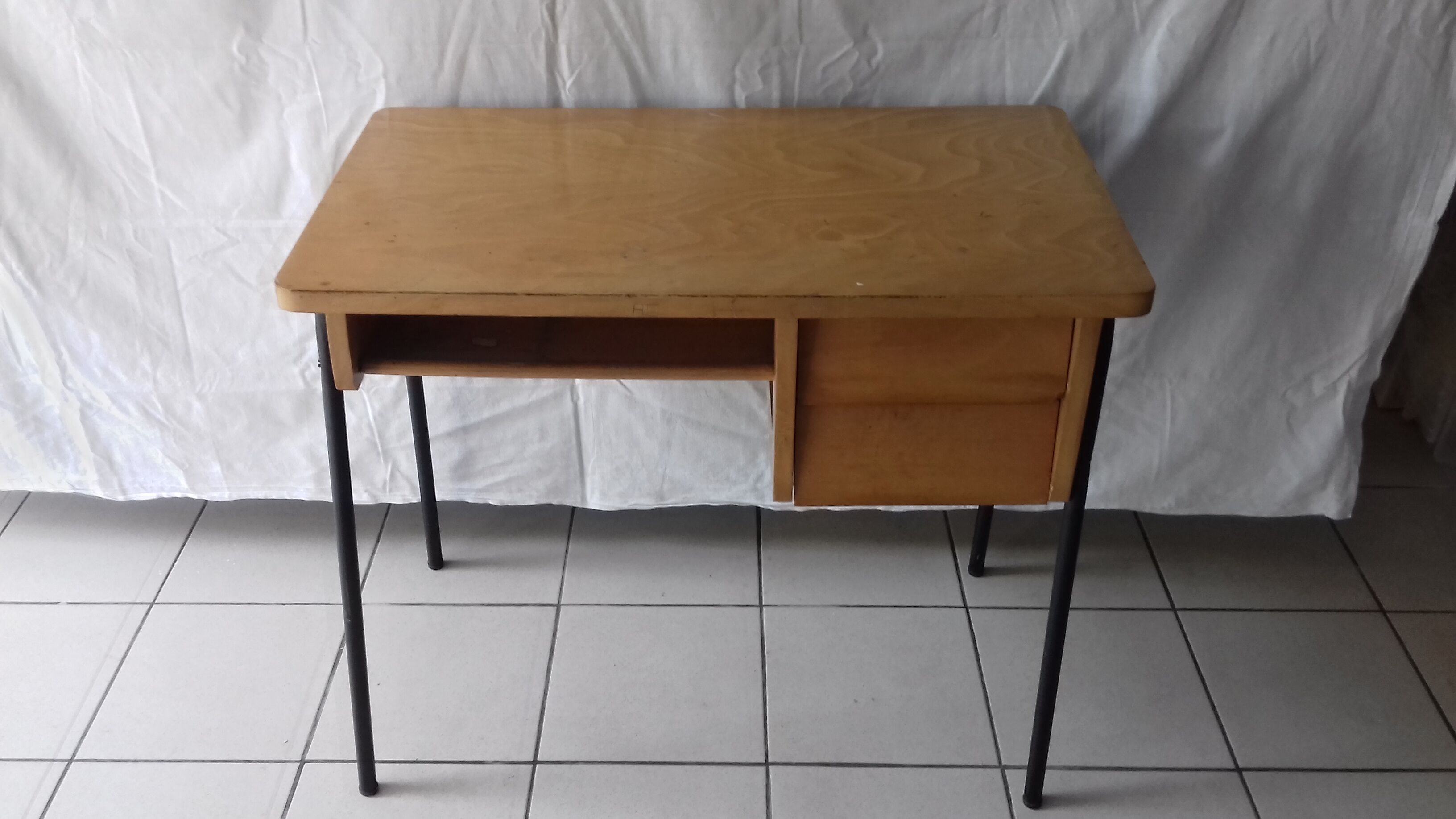 Bureau bois et chaise