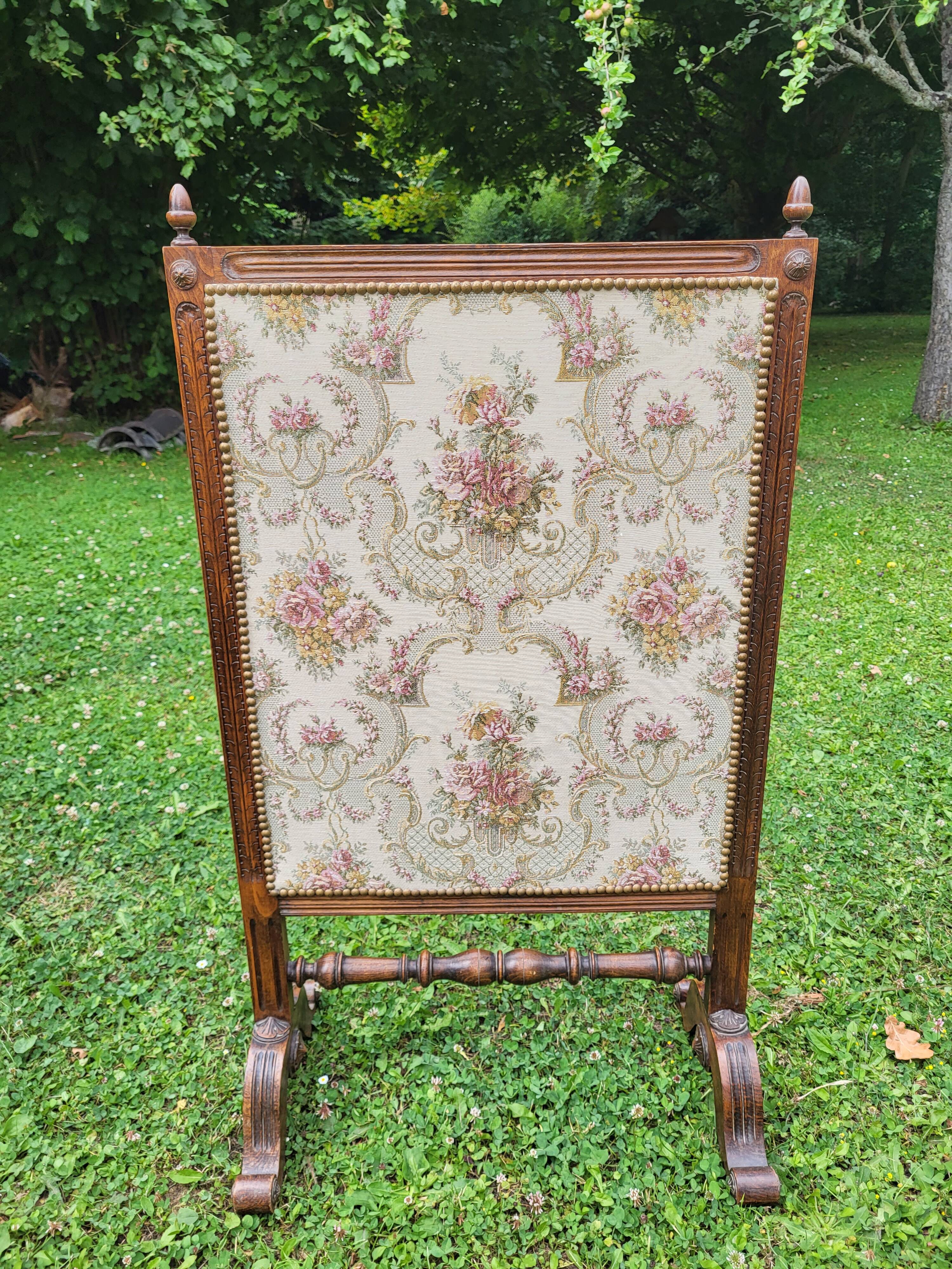Old fireplace screen