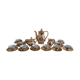 Gold porcelain coffee service