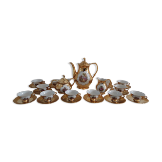Gold porcelain coffee service