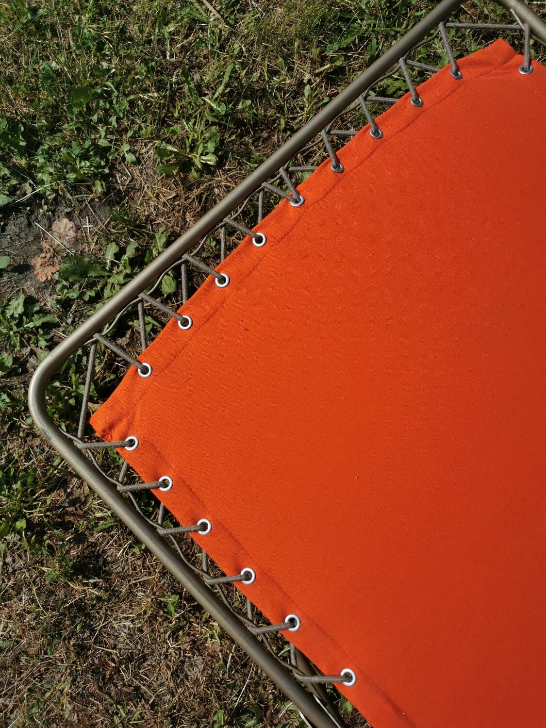 Deck chair, vintage lafuma camp bed