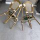 Vintage round table and 2 bistro chairs