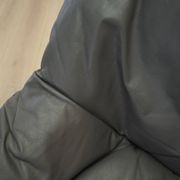 Italian leather sofa, two-seater, 1970s design