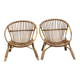 Paire de fauteuils en rotin