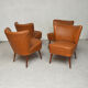 Vintage Tan cocktail armchair years 60