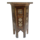 Guéridon Oriental (Syrie) en micromozaïque (os,nacre)