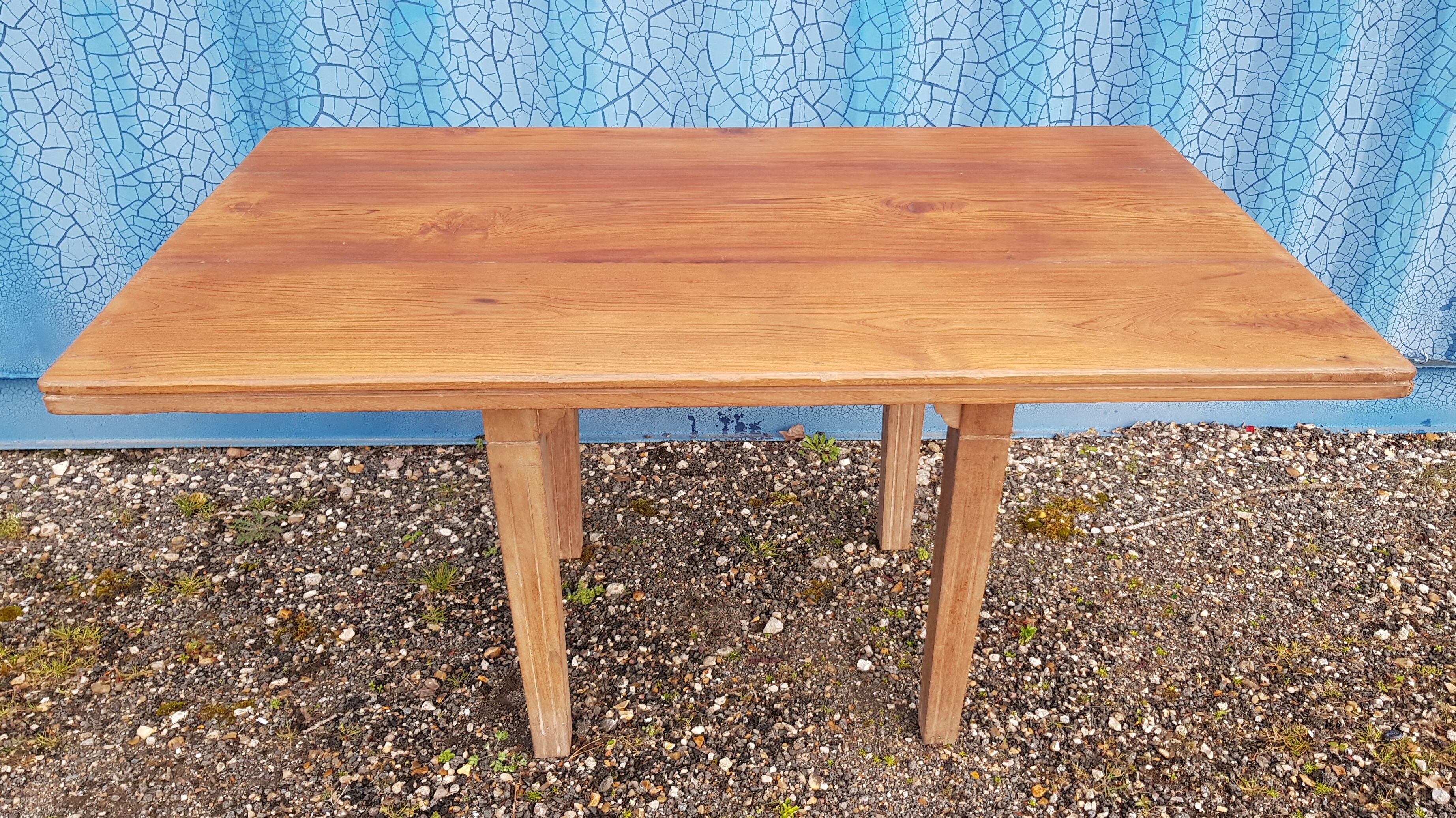 Old Burmese teak dining table