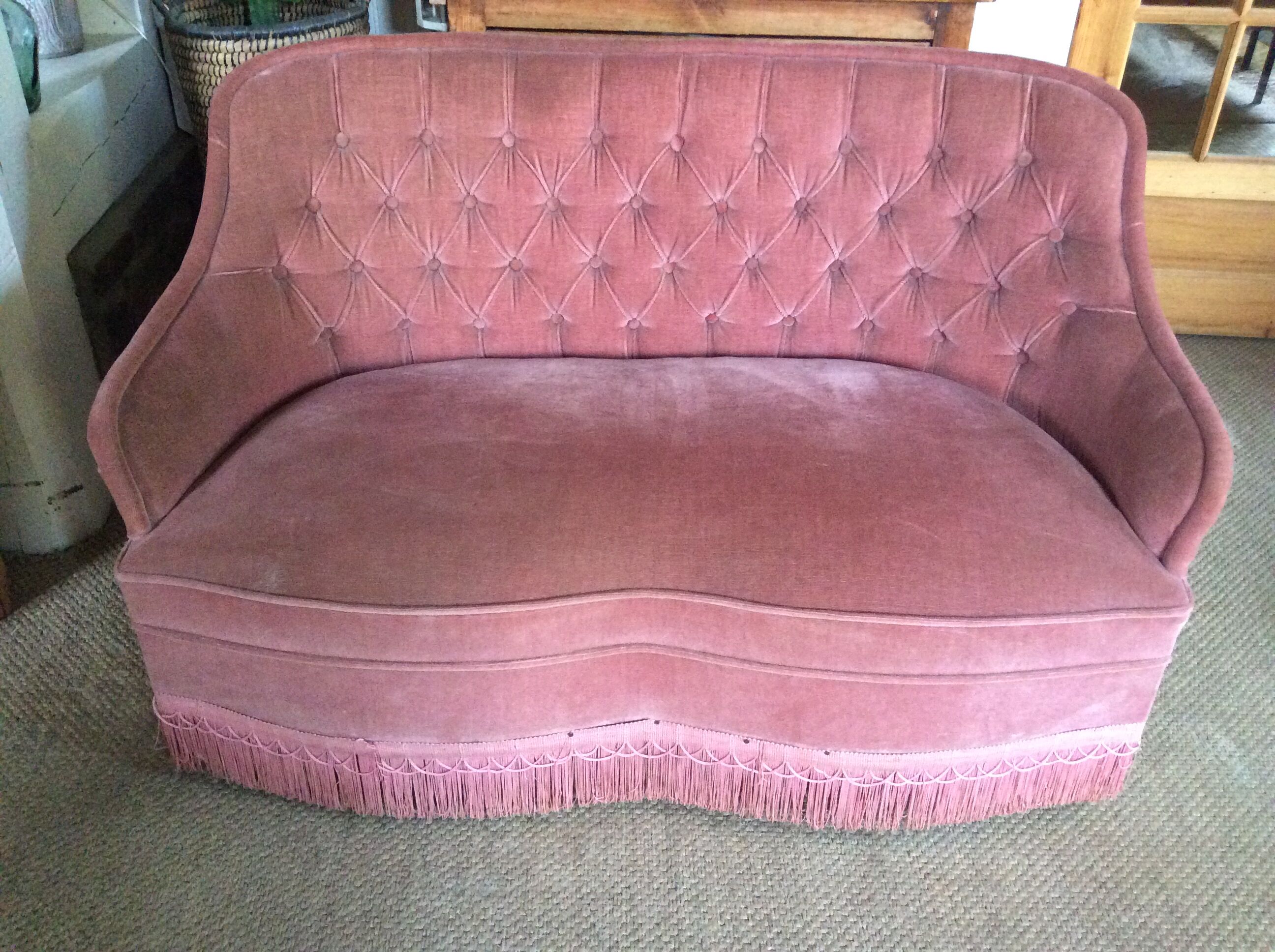 Velvet sofa