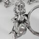 Set of 10 Silver-Plated Cherub Napkin Rings, Vintage Table Décor Putti Figurine