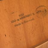 Mid-Century Round Teak Extendable Dining Table from Vejle Mobelfabrik