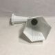Old porcelain and glass wall lamp 50s