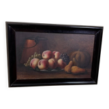 Jeanne LECHLEITNER: Still life with fruits signed lower right