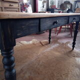 Old table feet turned