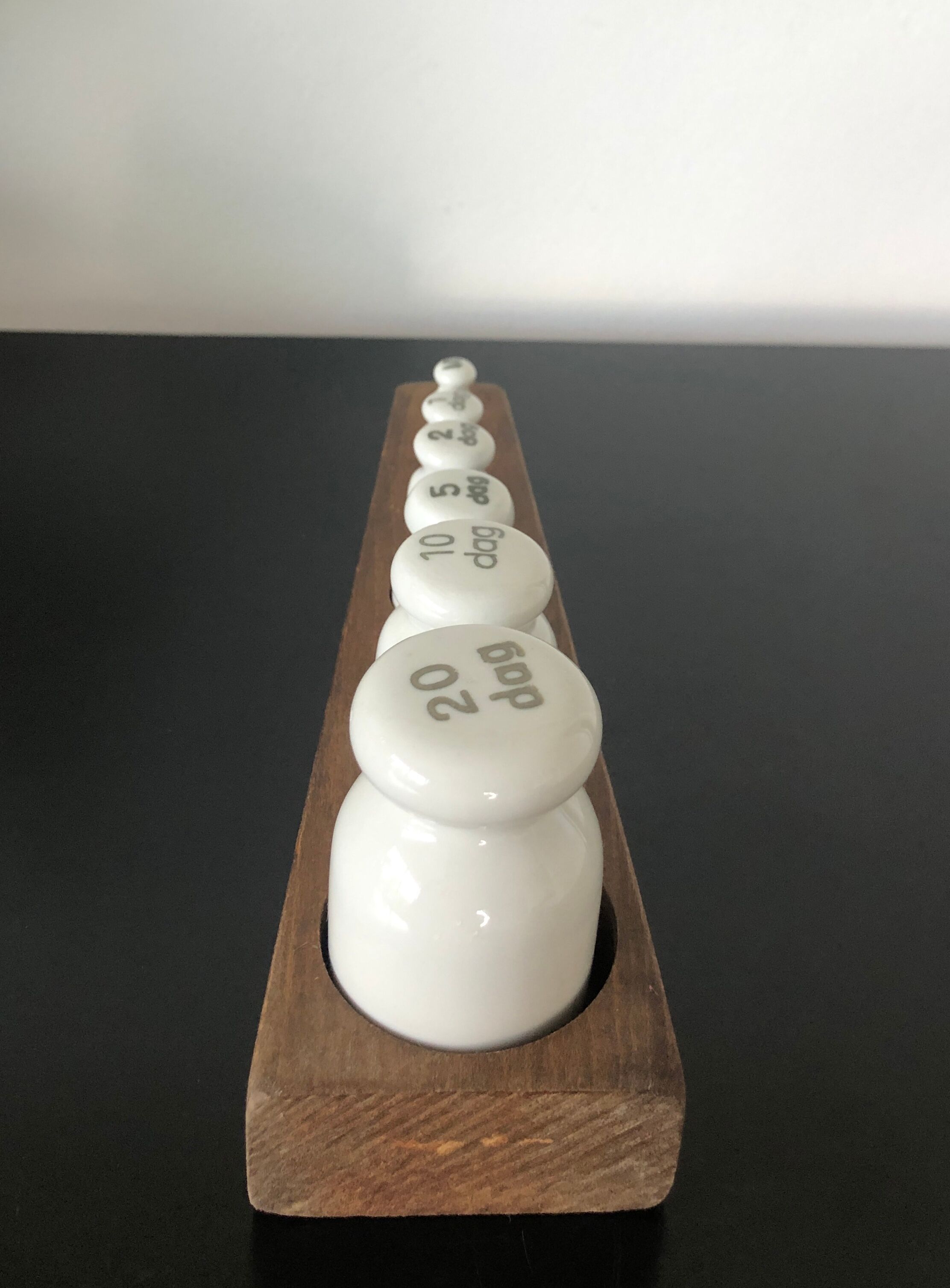 Antique porcelain weight series