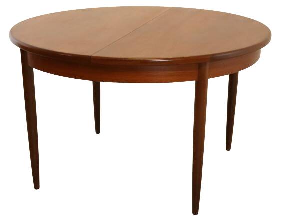 vintage G-Plan ronde eetkamertafel 'Burnstones'