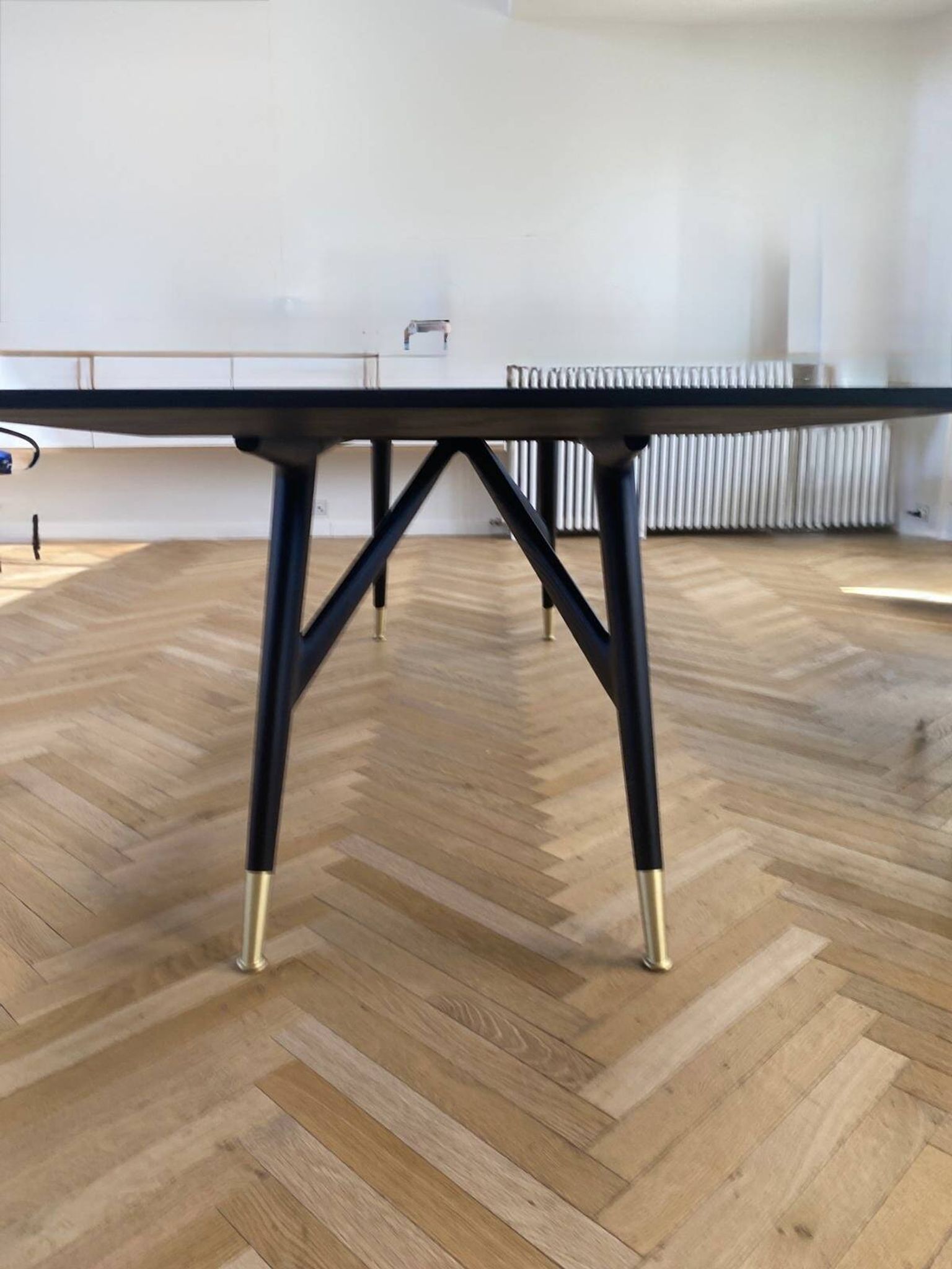 Gio Ponti Table D.859.1 Reissue 2023 Molteni in black ash wood