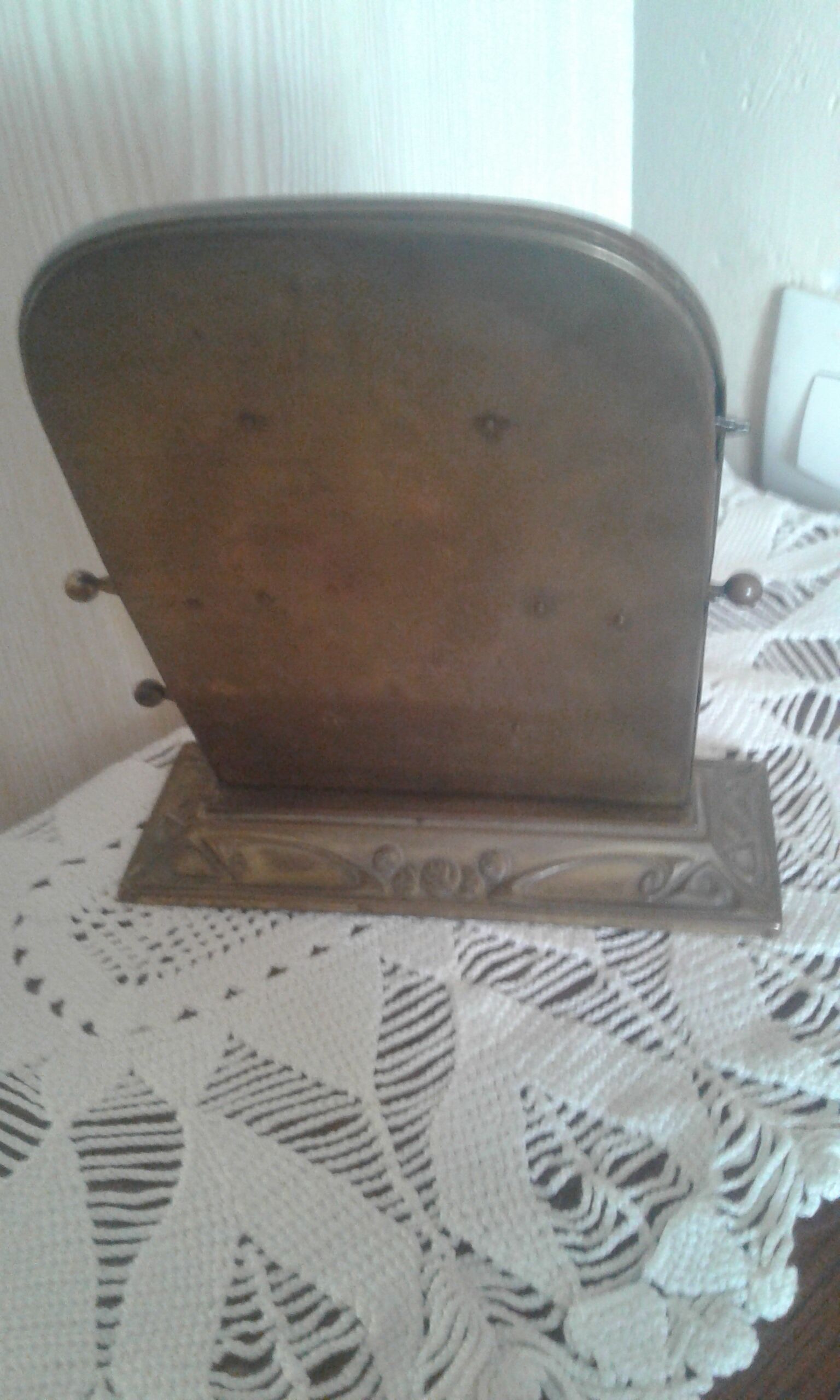 Old brass calendar office accessory