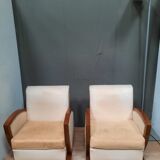 Pair of club dedign armchairs