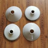 4 simple and serrated opaline shades