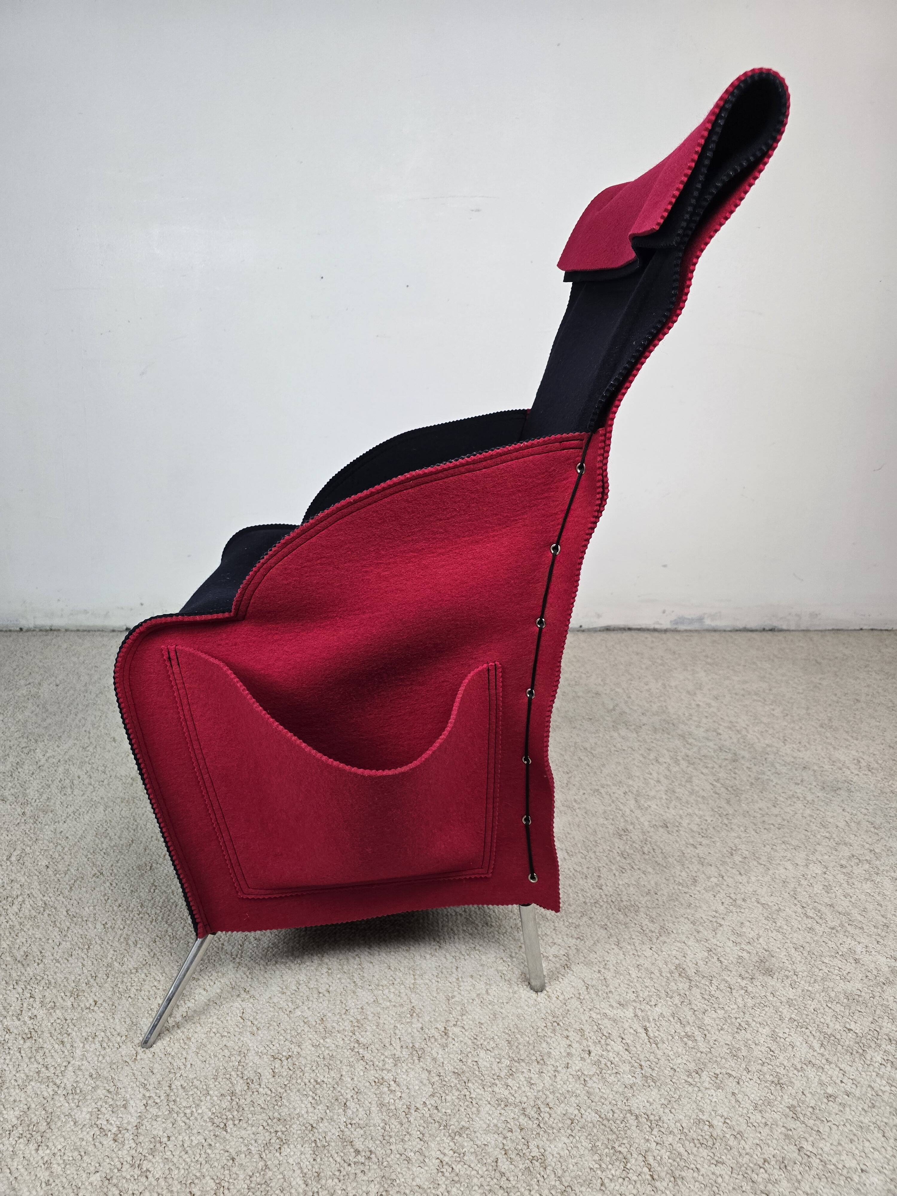 Filzka armchair by borek šípek for scarabas – czech republic, 1989