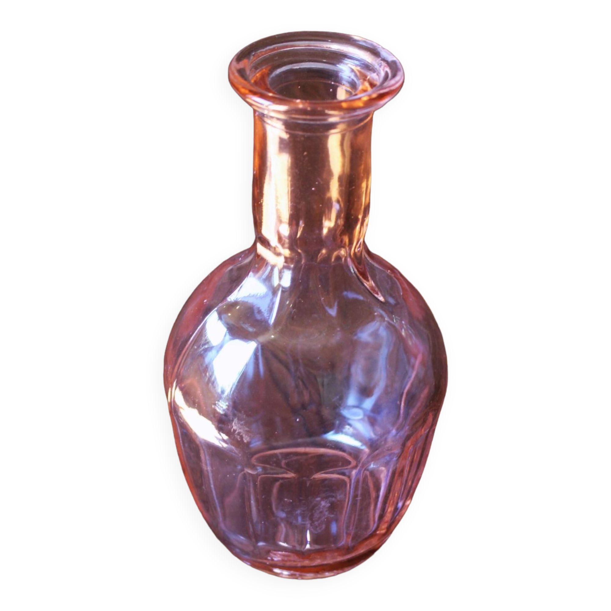 Pink glass vase Soliflore rosaline