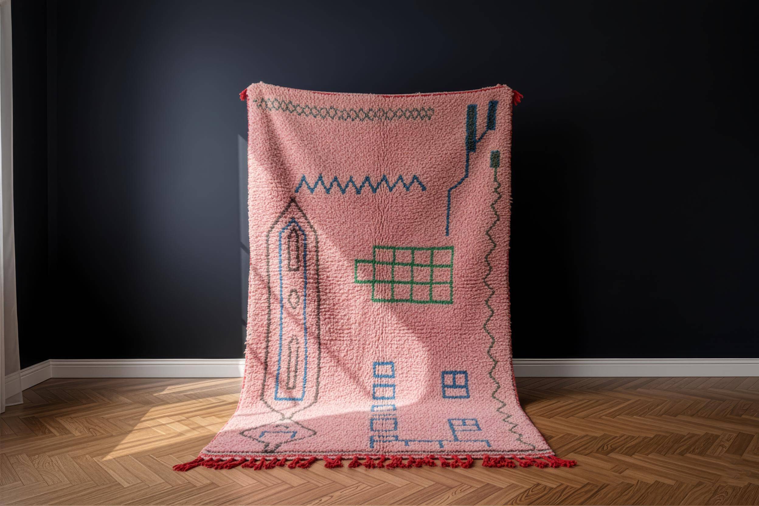 Handmade Moroccan rug high quality 3x2 m