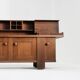 Buffet vintage par Silvio Coppola pour Bernini en bois de noyer, années 1960.