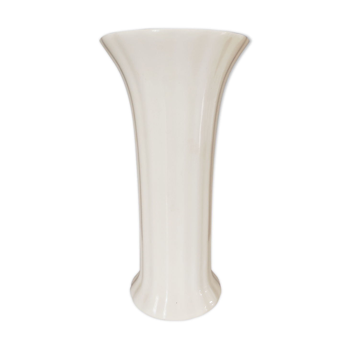 Royal vase Boch white earthenware