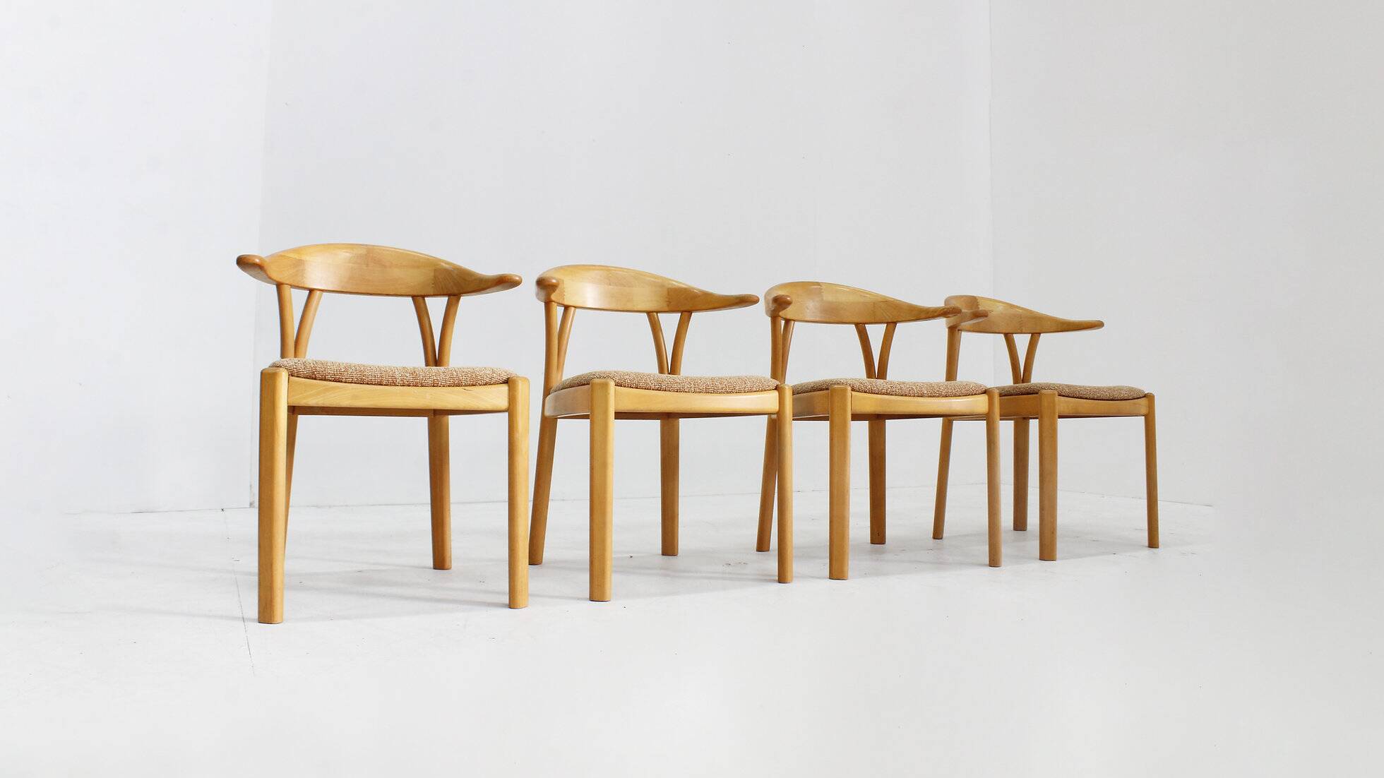 Vintage Danish dining chairs 1960s set of 4