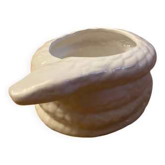 Vintage snake flowerpot