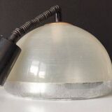 Chandelier rises and falls transparent plastic and chrome vintage 1970 space age