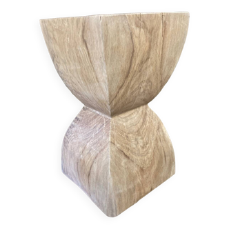 Solid wood end table/stool
